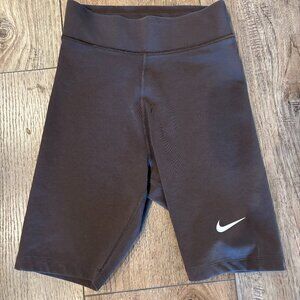 NIKE Women's Brown Bike Shorts, Size XS